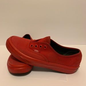 Vans Red Authentic Shoe Size 6.5